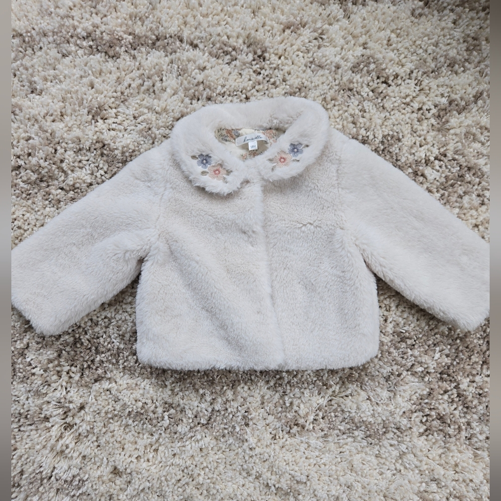 Louisiella Embroidered Fur Jacket
